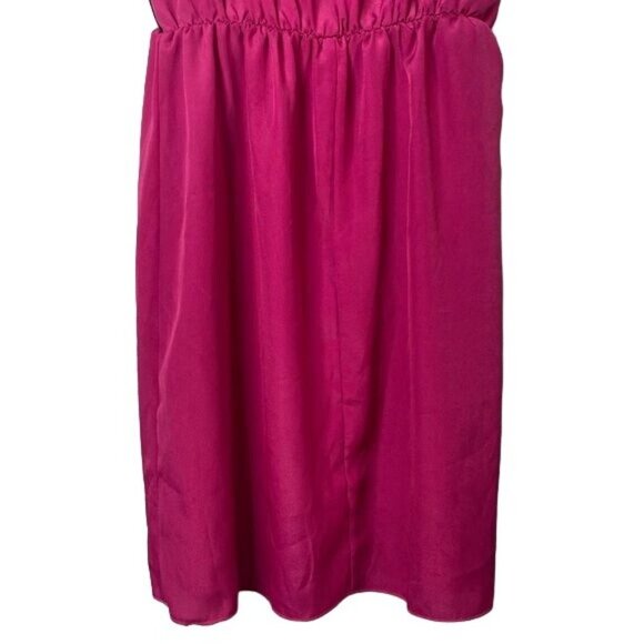 Speechless Hot Pink & Black Mesh Mini Hollow Cut Out Sides Dress Size S - Picture 7 of 9